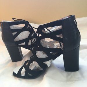 Franco Sarto Women's L-Meena Heeled Sandal, black